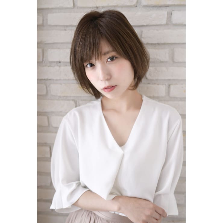 卵型面長の方に似合う小顔センシュアルショートボブby橋本圭司 Thoiry 栄 ソワリーサカエ のヘアスタイル 美容院 美容室を予約するなら楽天ビューティ