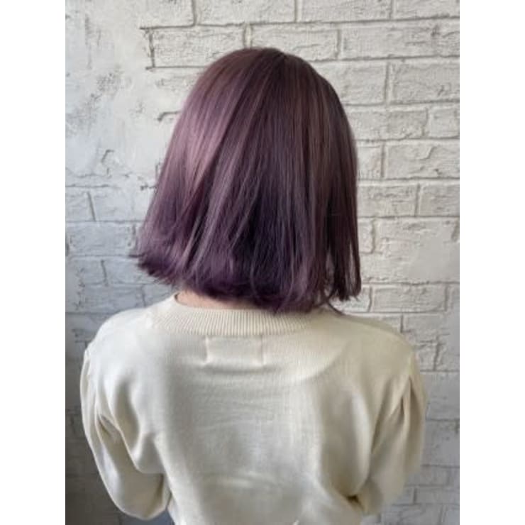 ピンクラベンダーアッシュボブ10代20代パープル5058 | prize 池袋