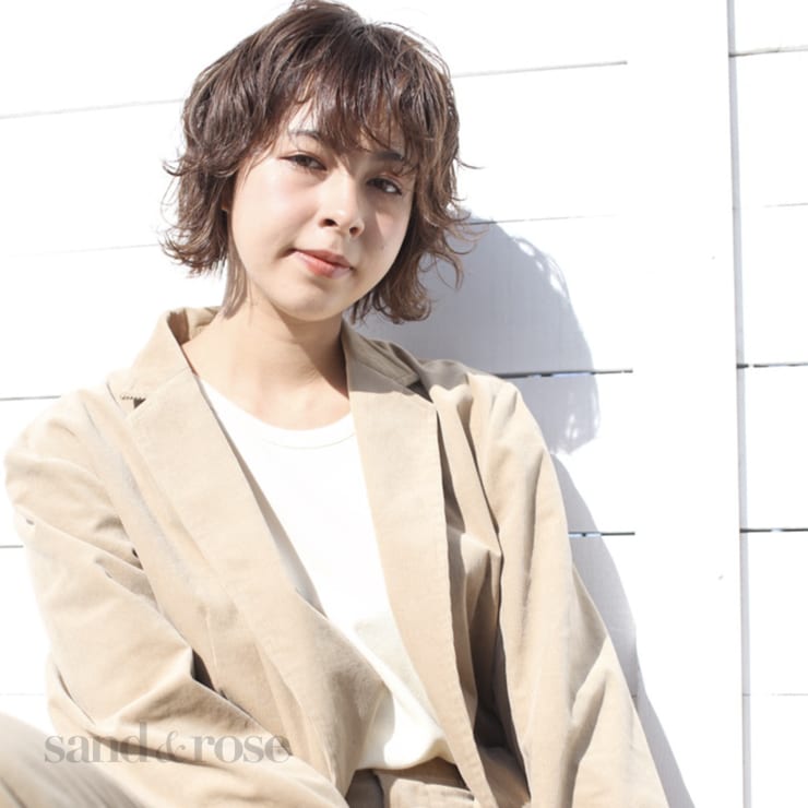 くせ毛風ショート Sand Rose サンドアンドローズ のヘアスタイル 美容院 美容室を予約するなら楽天ビューティ