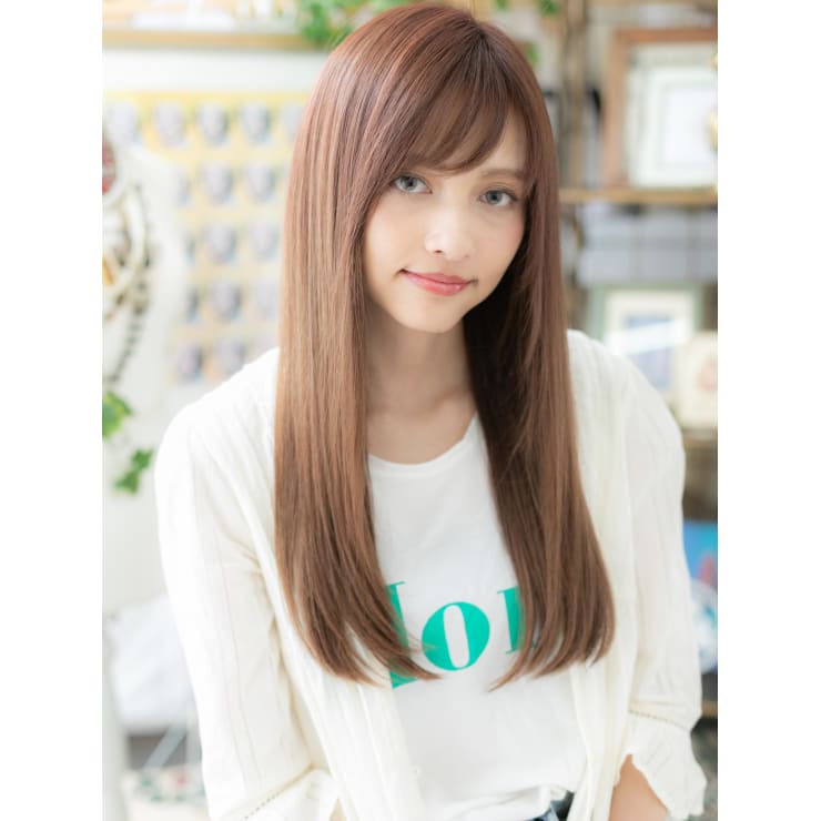 外国人風 エキゾチック小顔ストレート ブランジュ Cover Hair Spa Bliss 浦和西口店 髪質改善 縮毛矯正 ヘッドスパ カバーヘア アンド スパブリス ウラワニシグチテン のヘアスタイル 美容院 美容室を予約するなら楽天ビューティ