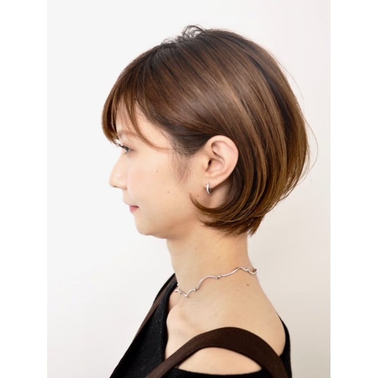 ふんわり丸みの美シルエットショートボブ Beautrium Peninsula ビュートリアム ペニンシュラ のヘアスタイル 美容院 美容室を予約するなら楽天ビューティ
