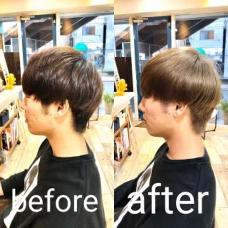 ミルクティーベージュカラー メンズ Another Sky アナザースカイ のヘアスタイル 美容院 美容室を予約するなら楽天ビューティ