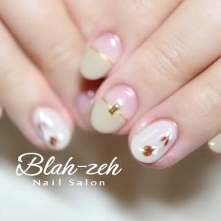 チョコレートピーコックネイル Blah Zeh ブラゼ のネイルデザイン ネイル まつげサロンを予約するなら楽天ビューティ