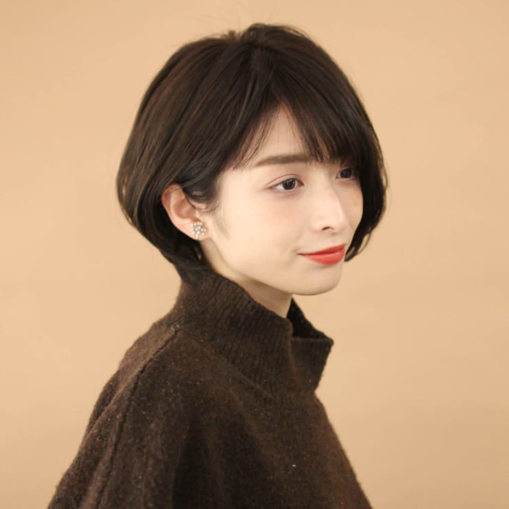 前髪のある上品ショートボブ Circus By Beautrium 青山 サーカスバイビュートリアム アオヤマ のヘアスタイル 美容院 美容室を予約するなら楽天ビューティ