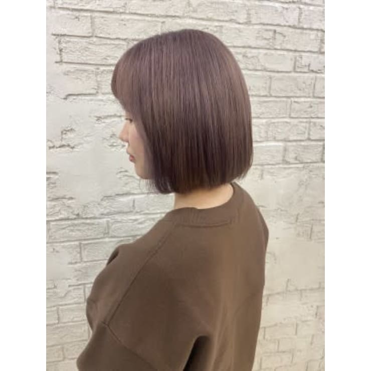 ラベージュラベンダーベージュカラーボブブリーチカラー4071 Prize 池袋西口店 プライズ のヘアスタイル 美容院 美容室を予約するなら楽天ビューティ