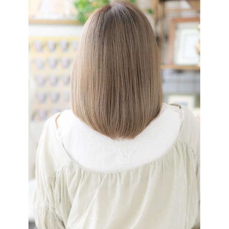 シースルーバング グラデーションカラーツヤボブ 個性的 Cover Hair Bliss 戸田公園西口店 カバーヘアブリス トダコウエンニシグチテン のヘアスタイル 美容院 美容室を予約するなら楽天ビューティ