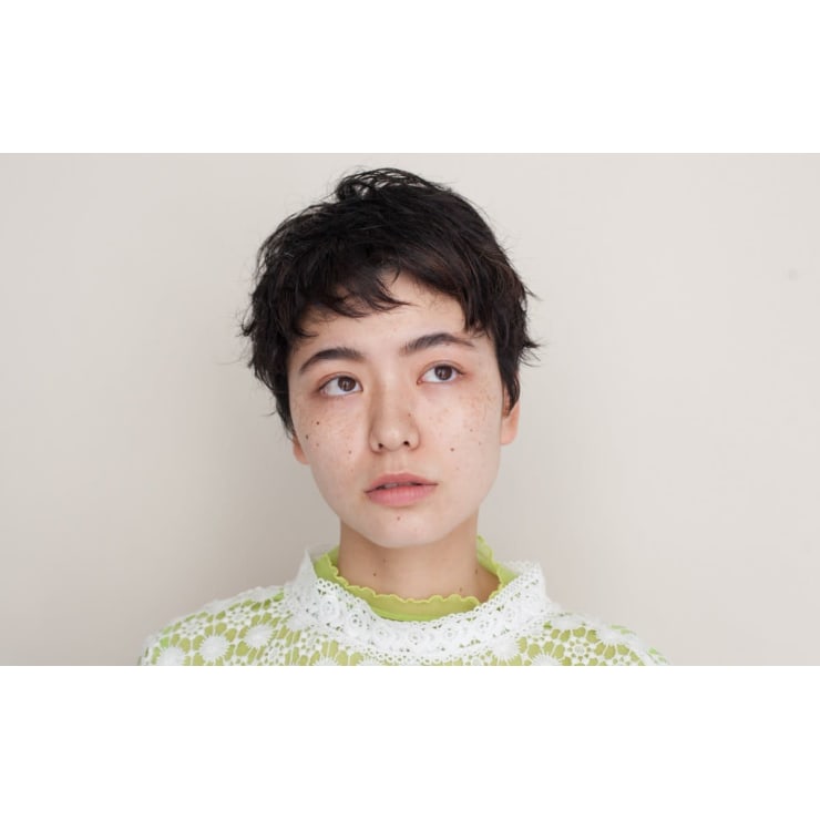 神戸 ベリーショート パーマ 黒髪 Merci メルシー のヘアスタイル 美容院 美容室を予約するなら楽天ビューティ