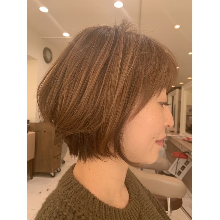 ミセスの前髪ストレートパーマ Ash元住吉店ヘアスタイル Ash 元住吉店 アッシュモトスミヨシテン のヘアスタイル 美容院 美容室を予約するなら楽天ビューティ