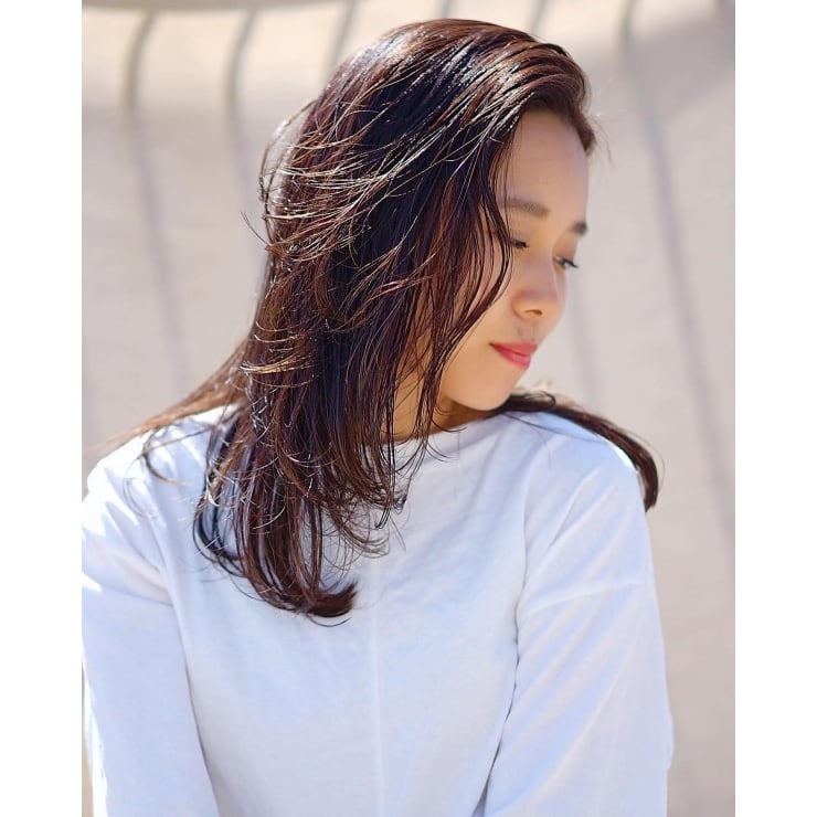 長谷川潤風 ヘルシーセミロング Beautrium 鎌倉小町 ビュートリアム のヘアスタイル 美容院 美容室を予約するなら楽天ビューティ