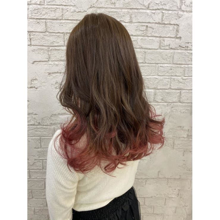 グラデーションカラーピンクベージュピンクブラウン4099 | prize 池袋