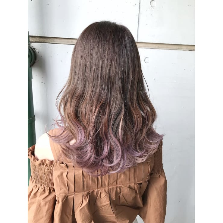 ラベンダーグラデーション Loop West ループ ウエスト のヘアスタイル 美容院 美容室を予約するなら楽天ビューティ
