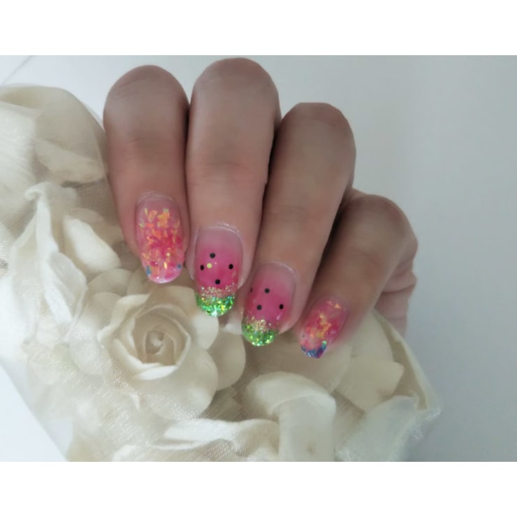 スイカ ネイル Nail Salon Shandi ネイルサロンシャンディ のネイルデザイン ネイル まつげサロンを予約するなら楽天ビューティ