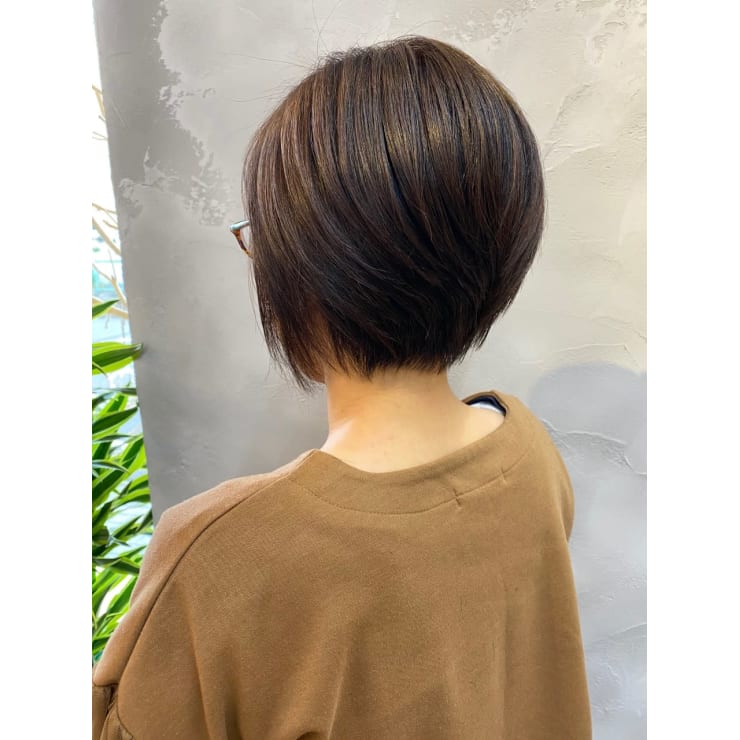 短時間でセットが決まる前下がりショートボブ Share Beauty Pono シェア ビューティー ポノ のヘアスタイル 美容院 美容室を予約するなら楽天ビューティ