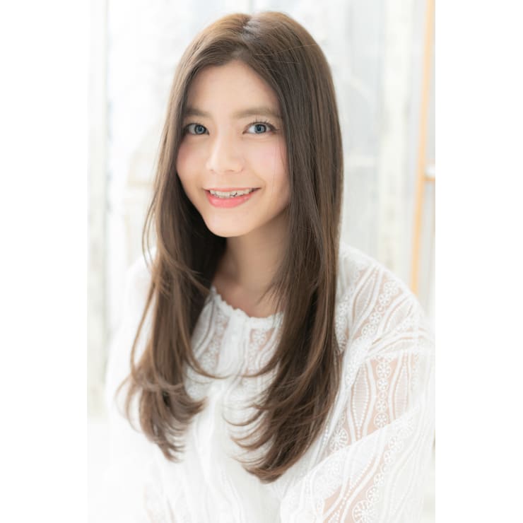 アシンメトリーワンレン小顔黒髪ストレート 毛先パーマ Mod S Hair 上尾 モッズヘア 上尾西口店 モッズヘア アゲオニシグチテン のヘアスタイル 美容院 美容室を予約するなら楽天ビューティ