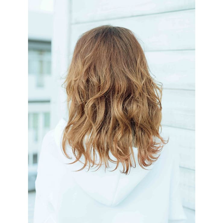 くせ毛風ミディアムロングスタイル Ingrove 木更津店 イングローブ のヘアスタイル 美容院 美容室を予約するなら楽天ビューティ