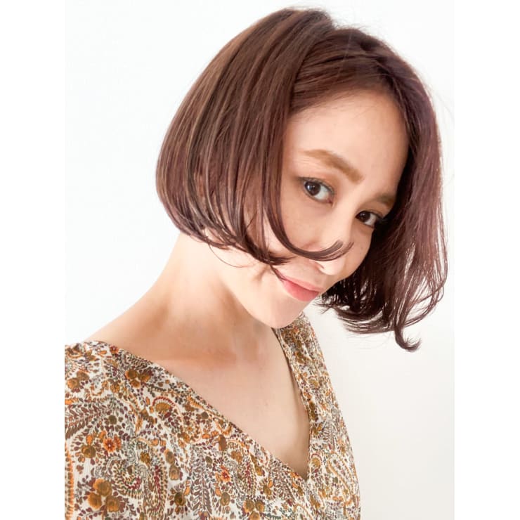 あなたの輪郭や首の長さなどを見極めて提案するボブスタイル Beautrium 福岡 ビュートリアム のヘアスタイル 美容院 美容室を予約するなら楽天ビューティ