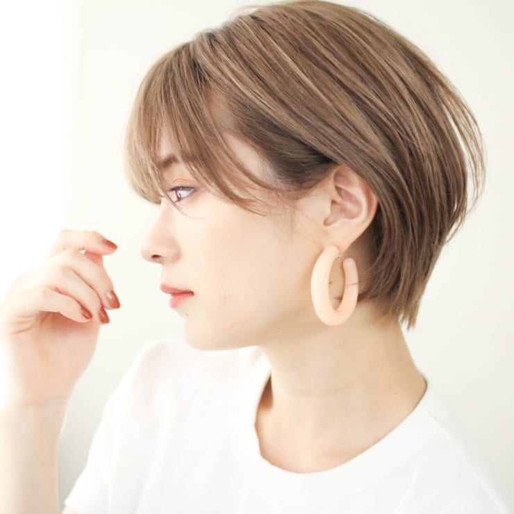 大人かわいい丸みショート 前髪あり ひし形 ３０代４０代 Circus By Beautrium 青山 サーカスバイビュートリアム アオヤマ のヘアスタイル 美容院 美容室を予約するなら楽天ビューティ