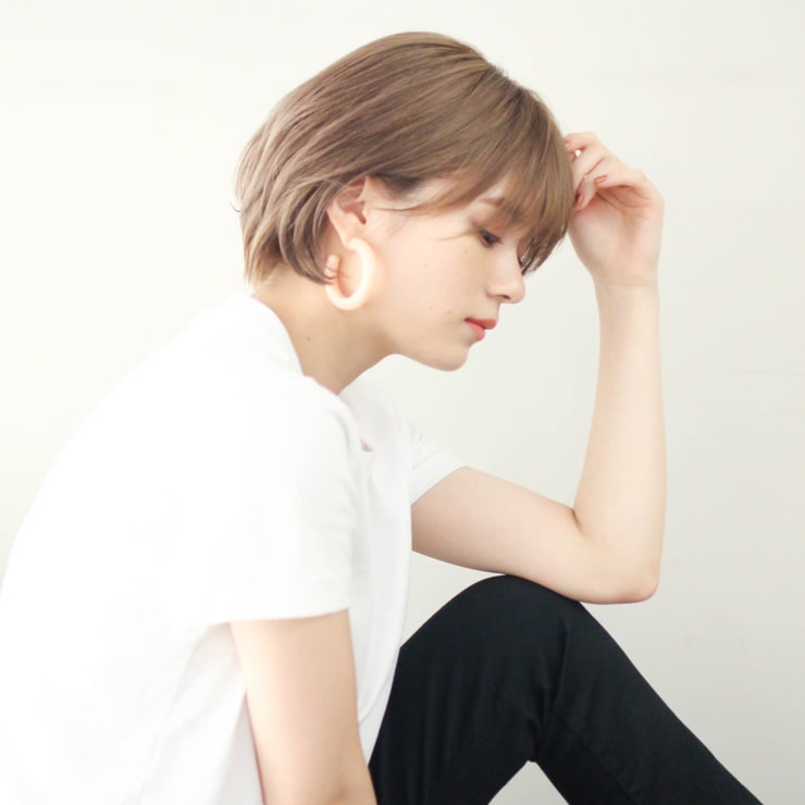 大人かわいい丸みショート 前髪あり ひし形 ３０代４０代 Circus By Beautrium 青山 サーカスバイビュートリアム アオヤマ のヘアスタイル 美容院 美容室を予約するなら楽天ビューティ