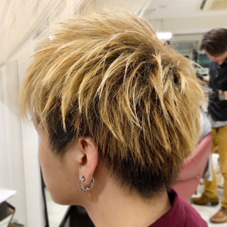 Qualis メンズ ダブルカラー ソフトマッシュ Qualis 上板橋店 クオリスカミイタバシテン のヘアスタイル 美容院 美容室を予約するなら楽天ビューティ