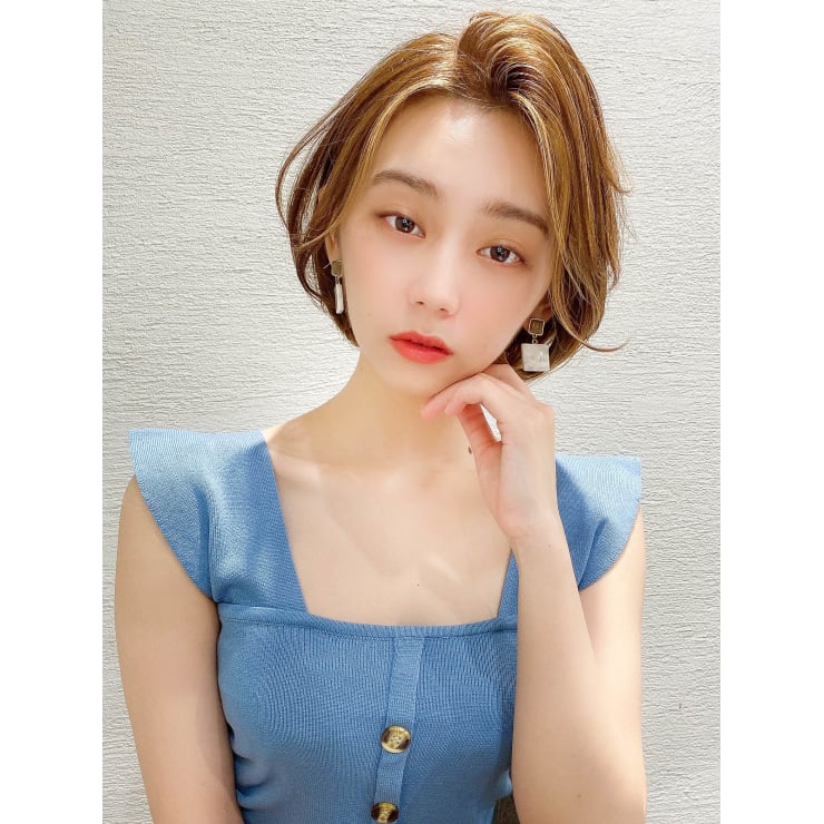 アフロート谷 大人かわいい 前髪 韓国ショート 代30代 Afloat Xelha アフロート シェルハ のヘアスタイル 美容院 美容室を予約するなら楽天ビューティ