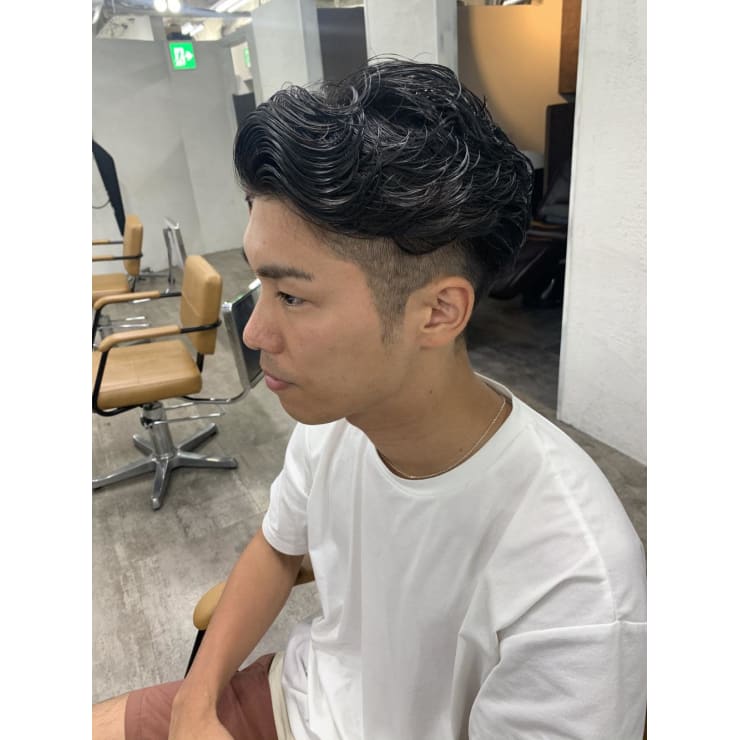 メンズ刈り上げパーマウェーブmisaki Prize Iris 池袋東口店 プライズアイリス イケブクロヒガシグチテン のヘアスタイル 美容院 美容室を予約するなら楽天ビューティ