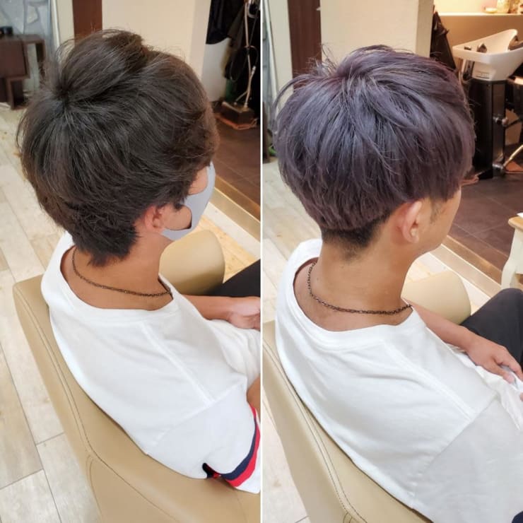 メンズ ラベンダーグレージュ Another Sky アナザースカイ のヘアスタイル 美容院 美容室を予約するなら楽天ビューティ