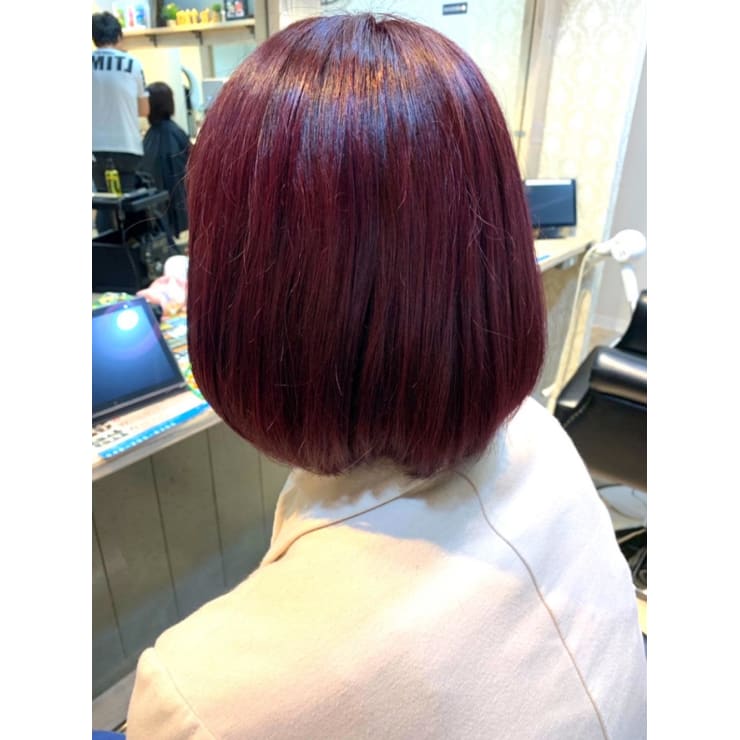 イルミナカラー ワインレッド Artesia By Anyhow アルテシアバイエニハウ のヘアスタイル 美容院 美容室を予約するなら楽天ビューティ