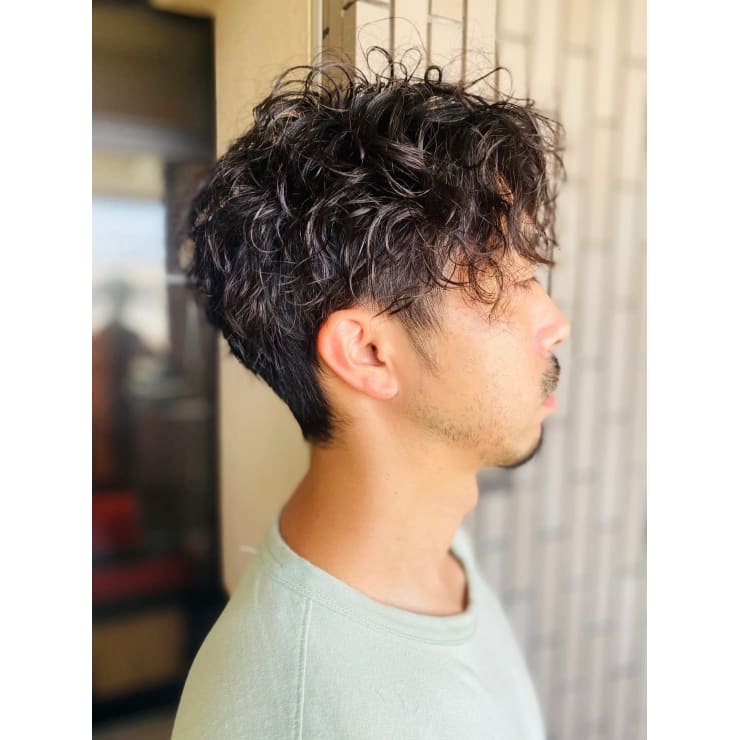 メンズパーマスタイル A Studio エー スタジオ のヘアスタイル 美容院 美容室を予約するなら楽天ビューティ