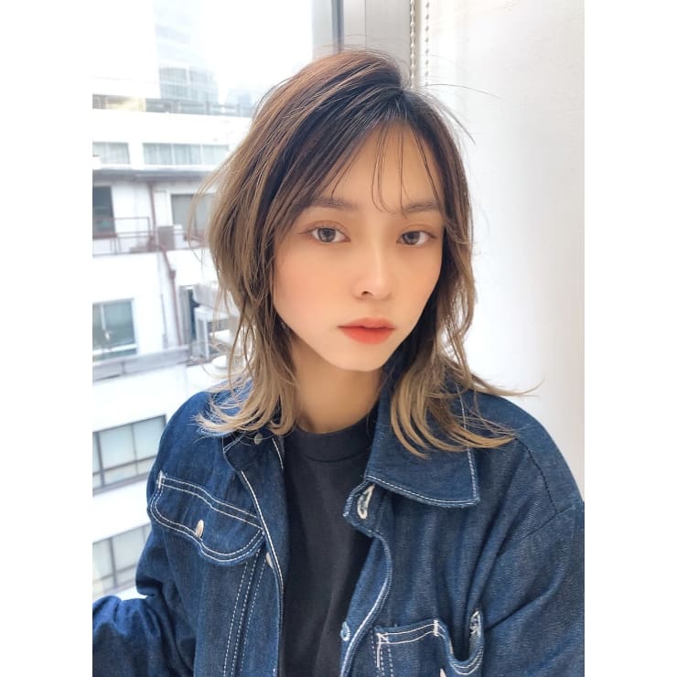 シースルー前髪 大人かわいいくびれミディアムネオウルフ 担当 Euphoria 銀座 ユーフォリア ギンザ ユーフォリア ギンザ のヘアスタイル 美容院 美容室を予約するなら楽天ビューティ