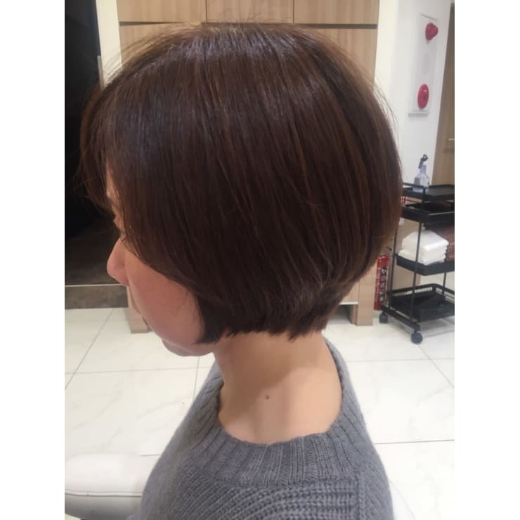 お手入れ簡単ショートボブ Ash 鶴見店 アッシュツルミテン のヘアスタイル 美容院 美容室を予約するなら楽天ビューティ