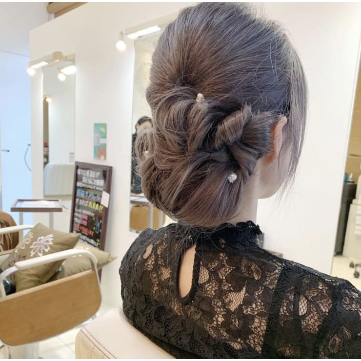 結婚式参列セット 2wayアップ Dere Dir Face By Neutral デレディール ファス のヘアスタイル 美容院 美容室を予約するなら楽天ビューティ