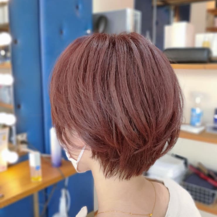 Presencebrains ピンクベージュ ショートボブ Brains By Presence プレゼンス のヘアスタイル 美容院 美容室を予約するなら楽天ビューティ