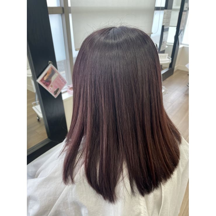 ミディアム ピンクカラー Mariage 筑紫野 マリアージュチクシノ のヘアスタイル 美容院 美容室を予約するなら楽天ビューティ