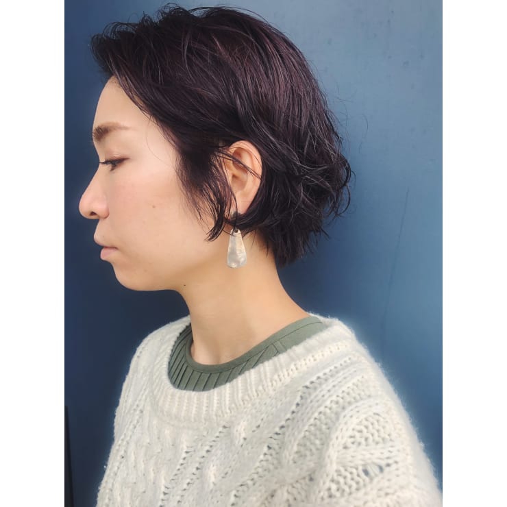 低温デジタルパーマ ショートヘア Lyon Chiemi Lyon Hair Make Up リヨンヘアーアンドメイクアップ のヘアスタイル 美容院 美容室を予約するなら楽天ビューティ