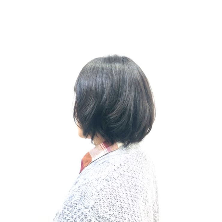 ダークアッシュ 白髪染め 艶カラー 小顔ボブ ショートボブ Qualis 上福岡店 クオリスカミフクオカテン のヘアスタイル 美容院 美容室を予約するなら楽天ビューティ