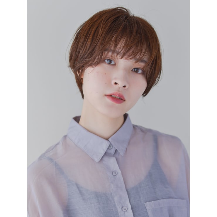 大人かわいい ピンクベージュ 丸みショート Atelier Ittowa アトリエイトワ のヘアスタイル 美容院 美容室を予約するなら楽天ビューティ