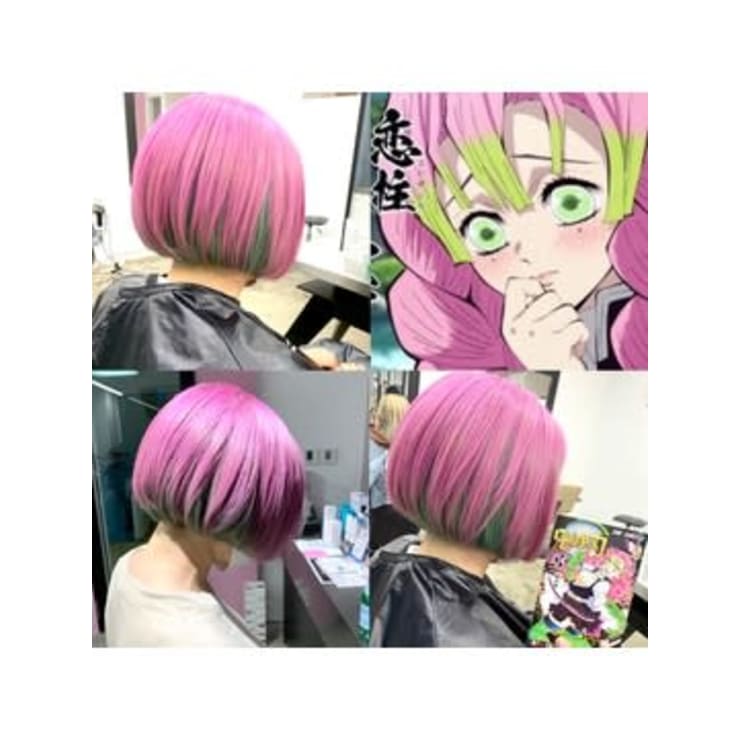 鬼滅カラー/鬼滅の刃/甘露寺蜜璃/ピンク＆ライムグリーン | Di