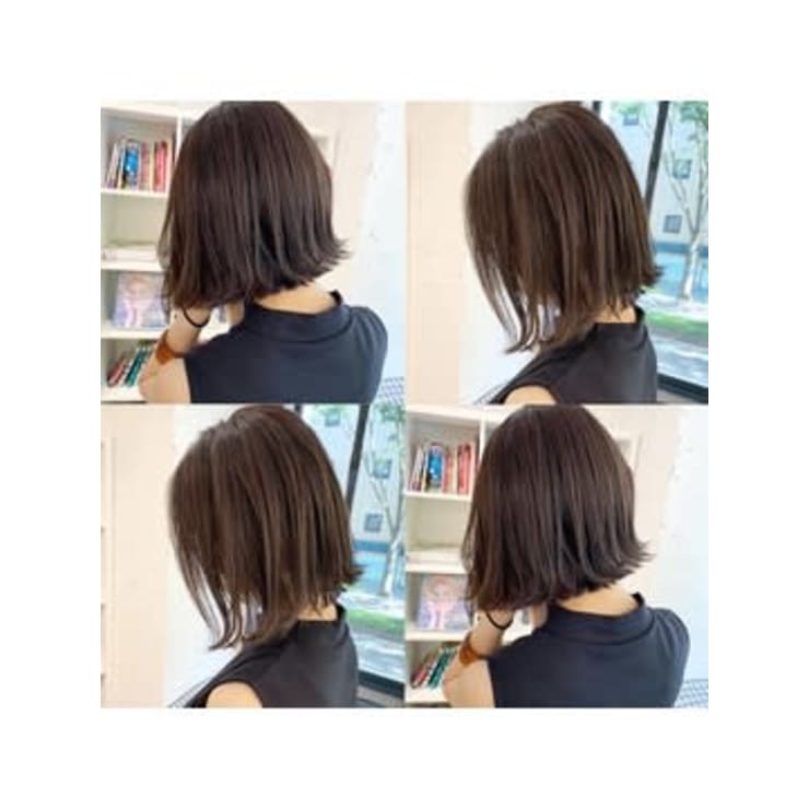クセ毛/ボブ/アッシュブラウン/大人カジュアル/切りっぱなし | Di-KA
