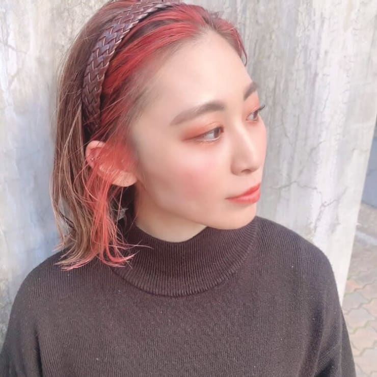 カチューシャ女子必見！インナーフレーミングカラー | PEAR+L(パール)のヘアスタイル | 美容院・美容室を予約するなら楽天ビューティ