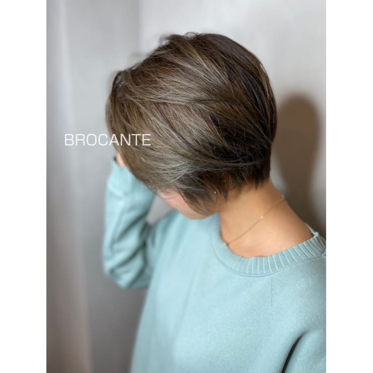 ショートボブ マッシュショート アッシュ ニュアンス Brocante Luxbeブロカントラックスビー立川北口店 ブロカントラックスビータチカワキタグチテン のヘアスタイル 美容院 美容室を予約するなら楽天ビューティ