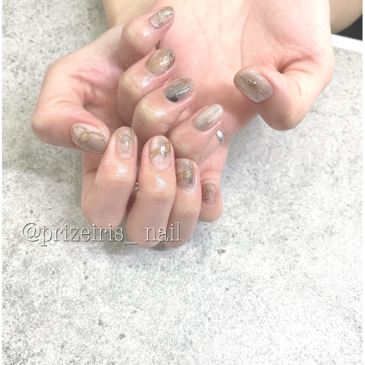 ニュアンスミラーネイル Prize Iris池袋東口店 ネイルサロン プライズアイリスイケブクロヒガシグチテンネイルサロン のネイルデザイン ネイル まつげサロンを予約するなら楽天ビューティ