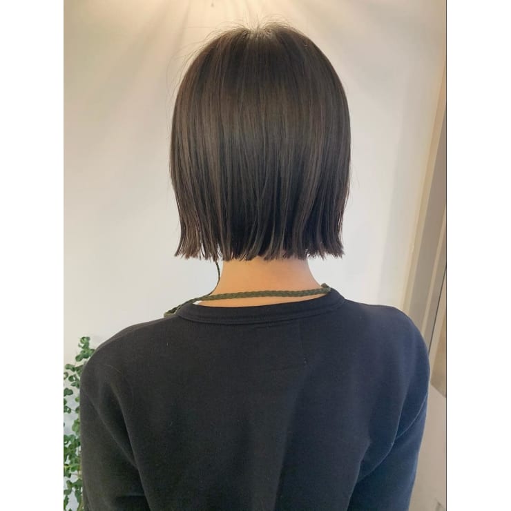 ぱつっとスッキリ切りっぱなしストレートボブ Bekku Hair Salon 広尾店 ベックヘアサロン ヒロオテン のヘアスタイル 美容院 美容室を予約するなら楽天ビューティ