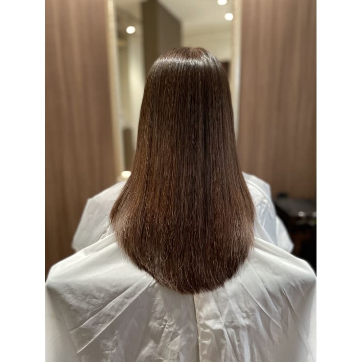 40代 酸性ストレート 低ダメージ 白髪染め可 Que Hair キューヘア のヘアスタイル 美容院 美容室を予約するなら楽天ビューティ