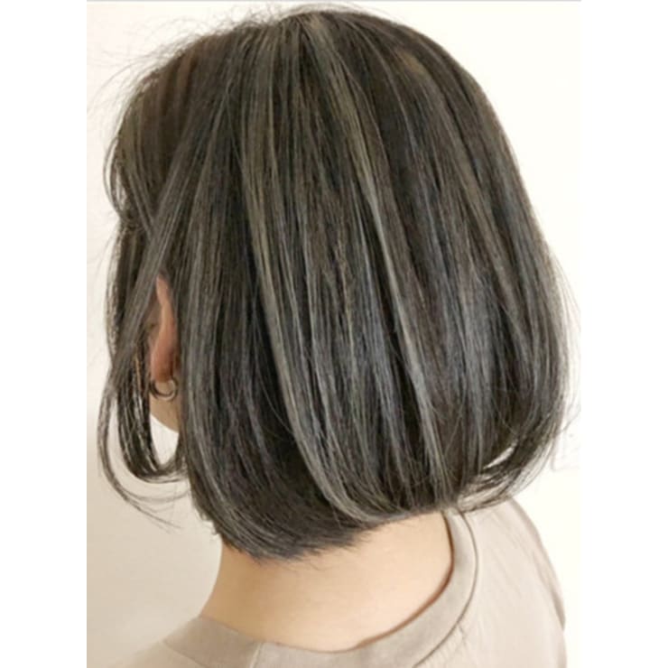 ボブに最適 ボブ ハイライト Ash 亀戸店 アッシュカメイドテン のヘアスタイル 美容院 美容室を予約するなら楽天ビューティ