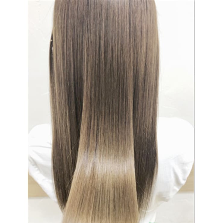 ストレートパーマとの差を 縮毛矯正 ロング Ash 亀戸店 アッシュカメイドテン のヘアスタイル 美容院 美容室を予約するなら楽天ビューティ