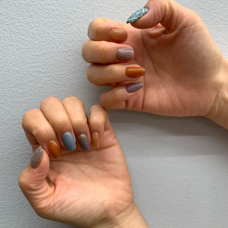 デザインネイル W Nail 西院店 ダブルネイル サイインテン のネイルデザイン ネイル まつげサロンを予約するなら楽天ビューティ