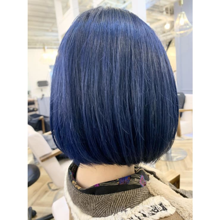 ネイビーブルーボブ | tocca hair & treatment 難波店(トッカ ヘア