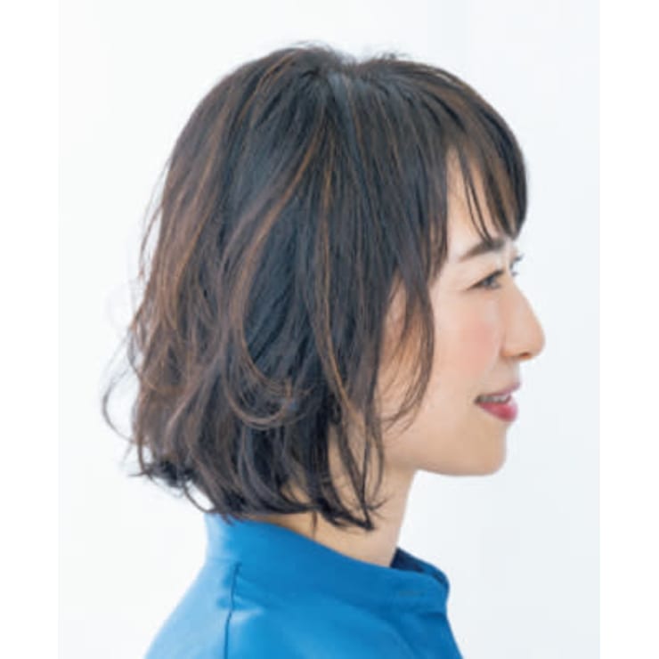綺麗なサイドシルエット30代40代50代大人気くせ毛風ボブ Total Beauty Stella トータルビューティステラ のヘアスタイル 美容院 美容室を予約するなら楽天ビューティ