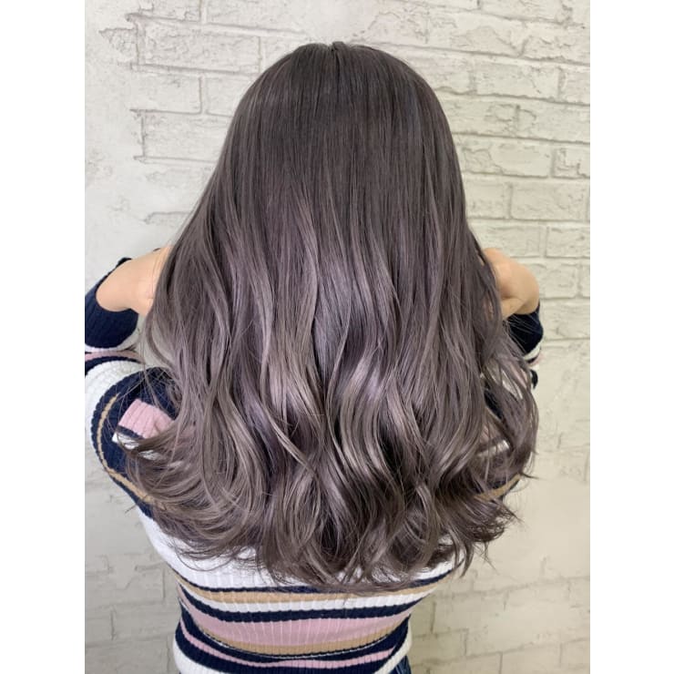 ラベンダーグレージュシャドウルーツパープルカラー6165 Prize 池袋西口店 プライズ のヘアスタイル 美容院 美容室を予約するなら楽天ビューティ