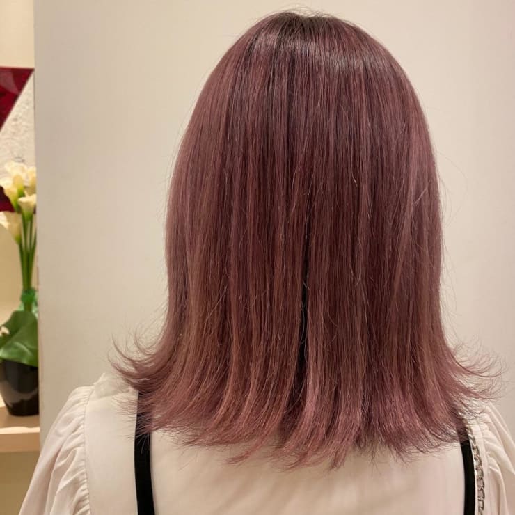 ブリーチダブルカラー ピンク La Sente 宝塚 ラシェンテ のヘアスタイル 美容院 美容室を予約するなら楽天ビューティ